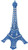 Taotenish Eiffel Tower Figurine Metal Paris Eiffel Tower Figurine Statue as Jewelry Stand Holder Vintage Model Decor - Royal Blue