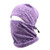 TRIWONDER Balaclava Hood Hat Thermal Fleece Face Mask Neck Warmer Winter Ski Mask Full Face Cover Cap  Purple