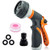 XuHuYu Garden Hose Nozzle Spray Nozzle Hose Nozzle Heavy Duty 8 Spray Patterns Hose Spray Nozzle for Watering Lawns and Garden Cleaning  and  Car Washing