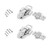 Karcy 2pcs Retro Style Metal Spring Loaded Latches Catch Toggle Hasp for Wood Box Toolbox Cabinet