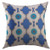 Mugod Floral Decorative Throw Pillow Cover for Couch Sofa Blue Moorish North African Inspired Moroccan Home Decor Pillow case 18x18 Inch