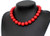 Red Turquoise Stone Beaded Necklace Chunky Necklace Turquoise Necklace Statement Necklace