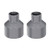 uxcell PVC DWV Reducing Coupling Schedule 40 Gray 25mm x 50mm Socket 2Pcs