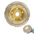 Diamond Cup Grinding Wheel  4'' Double Row Heavy Duty Turbo Row Concrete Grinding Wheel Disc for Angle Grinder Polishing and Cleaning Stone  Cement  Marble  Rock  Masonry  Granite  Concrete.  Orange