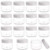 Tecbeauty 25-Pack 20g Cosmetic Containers Sample Jars with Lids Leak Proof Pot Jars  White