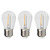 BBE 3 Pack String Light LED Bulbs Warm White 2700K  Replacement Lights Blubs Outdoor Shatterproof  and  Waterproof  1W E26 LED 80LM Filament Bulbs