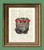 Owl Smarty Pants Nerdy Young Owl With Red Glasses Illustration Beautifully Upcycled Dictionary Page Book Art Print