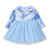 Toddler Kid Baby Girls Tie Dye Dress Clothes Long Sleeve Tulle One-Piece Dress Princess Party Outfit  Blue  18-24 Months