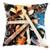N Nebont Music Guitar Throw Pillow Covers Pillowcase Zippered Square Decorative Cushion Cases 18x18 Inches for Couch Sofa Chair Car Bedroom Living Room