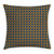 Ambesonne Vintage Throw Pillow Cushion Cover, Old Fashioned Classical Pattern with Small Squares Chain Mesh Net Simple Tile, Decorative Square Accent Pillow Case, 20 X 20 inches, Orange Dark Blue