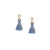 Tiny Tassel Earrings in Alice Blue