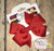 Solid Tomato Red Pinwheel Hair Bow 3" MADE IN USA