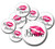 8 Bride's Bitches Buttons - Bachelorette Buttons - Bridal Party Buttons - Brides Bitches