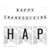 Andaz Press Gray Marble Party Banner Decorations, Happy Thanksgiving, Approx 5-Feet, 1-Set, Colored Hanging Pennant Decor