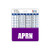 APRN Badge Buddy Horizontal w Height  and  Weight Conversion Charts  Oversized  Purple