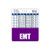 EMT Badge Buddy Horizontal w Height  and  Weight Conversion Charts  Oversized  Purple