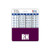 RN Badge Buddy Horizontal w Height  and  Weight Conversion Charts  Oversized  Purple