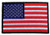 Leather Supreme Patriotic American Flag with Black Border Biker Patch-Red-Medium