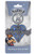 Disney Kingdom Hearts Logo Blue Heart Pewter Key Ring
