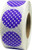 Purple with White Polka Dot Color Coding Labels for Organizing Inventory 0.75 Inch Round Circle Dots 500 Total Adhesive Stickers On A Roll