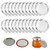 24 Pcs Wide Mouth Canning Lids 86MM Regular Mouth Canning Lids Lids with Aluminum Lids Mason Jar Regular Mouth Split-type Lids Leak Proof And Secure Canning Jar Caps