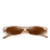 Retro Rectangle Sunglasses for Women Small Clout Goggles Fashion Designer Cool Square Shades Dollger Brown