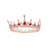 Frcolor Wedding Full Tiara Crown Bridal Rhinestone Crown Headband for Pageant Wedding Bridal Beauty Contest Prom Party  Red