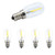 Luxvista E12 Candelabra LED Bulbs  C7 Candle Filament Night Light Chandelier Bulb Daylight 10W Incandescent Replacement for Bedroom Microwave Oven Refrigerator
