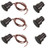 Yohii 3Sets Recessed NC Security Alarm Door Window Contact Sensor Magnetic Reed Switch