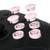 eXtremeRate Sakura Pink Interchangeable ABXY Buttons for Nintendo Switch Pro Controller  DIY Swappable Replacement ABXY for NS Pro Controller- Controller NOT Included