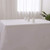 Zdada 2Packs 60 x 105-inch White Rectangular Polyester Tablecloth Linens for Elegant Wedding Party Banquet Restaurant Washable Table Cover