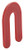 CRL PHS8-XCP100 CRL Red 1 8" x 2" Plastic Horseshoe Shims - pack of 100