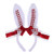 FRCOLOR Bunny Ear Headband Gothic Lolita Rabbit Ears Hair Band with Bow for Easter Cosplay Party Favor  Red