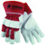 MCR Safety 1940L Gloves For Glory Grain Goatskin Leather Palm Gloves with 2-1 2-Inch Rubberized Safety Cuff  Red White  Large  1-Pair