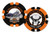 Harley-Davidson Limited Edition Series 8 Poker Chips Pack  Black  and  Orange 6708