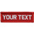 Customizable Text 1x3 Patch w Hook Fastener  Patch  Red