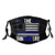 Us Thin Blue Line Flag Thin Blue Line-Face Mask Balaclava  Washable and Reusable With 2 Pcs Filters  For Adult Women Men and Teens
