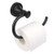 Bathroom Toilet Paper Holder Single Post Toilet Paper Roll Holder Wall Mount Black