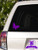 Overly Attached Decals Whimsical Butterfly Vinyl Car Decal - 6" Purple