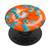 Orange Donut with Turquoise Sprinkles PopSockets PopGrip  Swappable Grip for Phones  and  Tablets