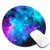 Blue Purple Galaxy Mouse Pad Game Mouse Pad Computer Mouse Pad Office Mouse Pad Round Non-Slip Mouse Pad