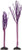 Department 56 Accessories for Villages Halloween Purple Sparkle Tree  Set of 2