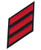 Uniform Service Hash Marks - CHP Red Midnight Navy 2 x 3 8" on Twill  2" Stripe - 5 Hashmarks