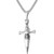 U7 Cool Vintage Sword Design Cross Pendant - Stainless Steel Chain 22 Inch