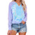 Women's Tie Dye Printed Hoodie Sweatshirts Casual Long Sleeve Pullover Hooded Tops Purple Women's Tie Dye Printed Hoodie Sweatshirts Casual Long Sleeve Pullover Hooded Tops Purple