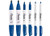 Sharpie Permanent Markers  6 Pack Assorted Sizes  Ultra Fine Tip  Fine Tip and Chisel Tip - Permanent Markers - Navy Blue