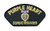 Purple Heart Wounded Combat Embroidered Iron On Patch
