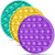 Push Pop Bubble Fidget Sensory Toy Silicone Stress Reliever Push Pop Fidget Toy Squeeze Sensory Toy for Kids with ADD  ADHD or Autism