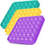 Push Pop Bubble Fidget Sensory Toy Silicone Stress Reliever Push Pop Fidget Toy Squeeze Sensory Toy for Kids with ADD  ADHD or Autism