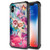 iPhone XR Case  9H Tempered Glass Flag iPhone XR Cases  Anti-Scratch  Fashion Cute Pattern Design Cover Case for iPhone XR 6.1-inch Floral Paint